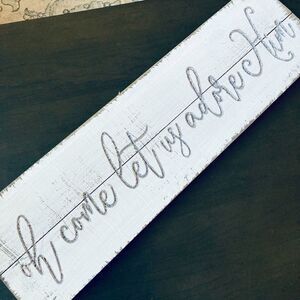 NWT Rustic Wood Plank Christmas Wall Decor